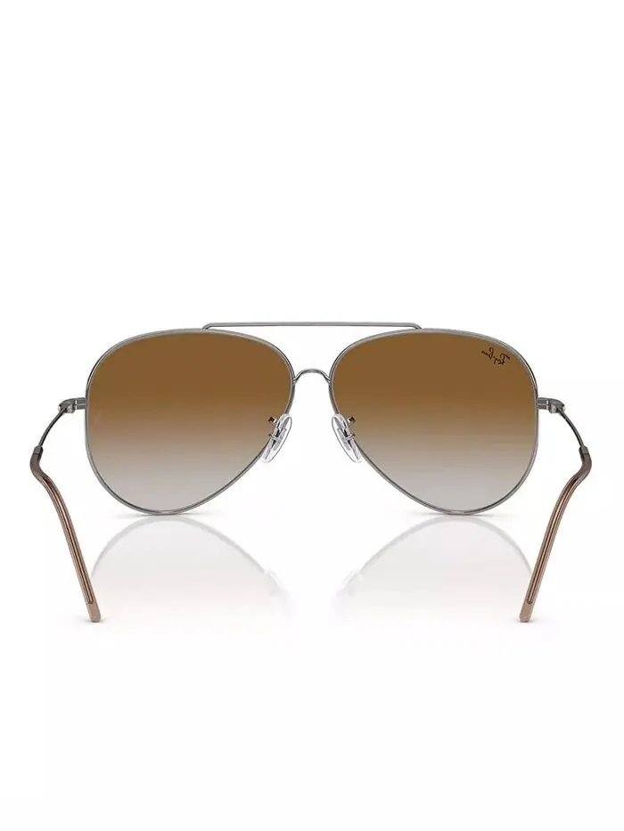Солнцезащитные очки унисекс, градиент Aviator Reverse RBR0101 Ray-Ban — изображение 4 из 6, серый