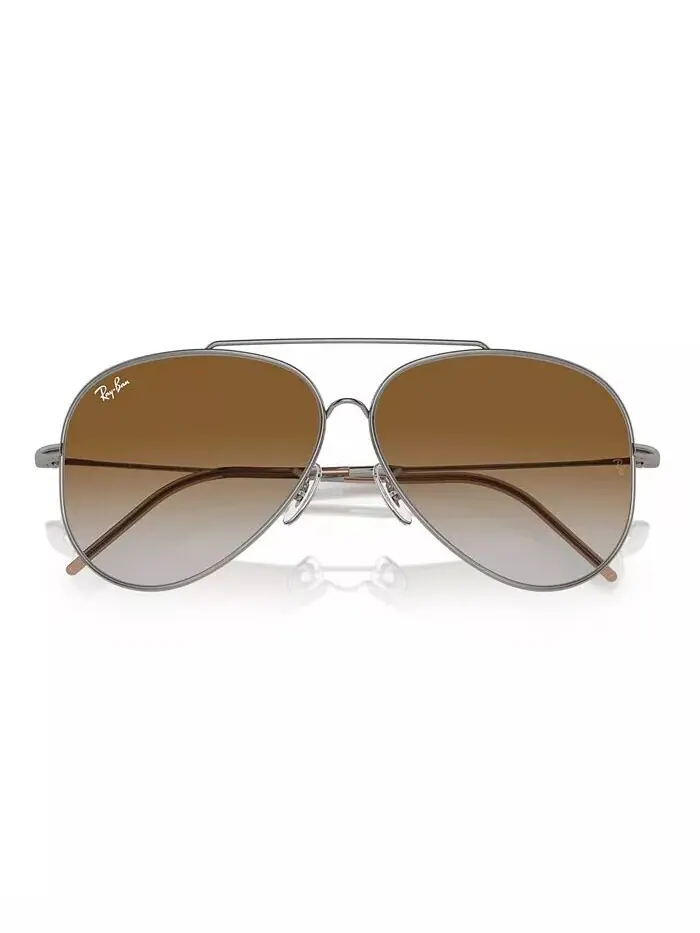 Солнцезащитные очки унисекс, градиент Aviator Reverse RBR0101 Ray-Ban — изображение 5 из 6, серый