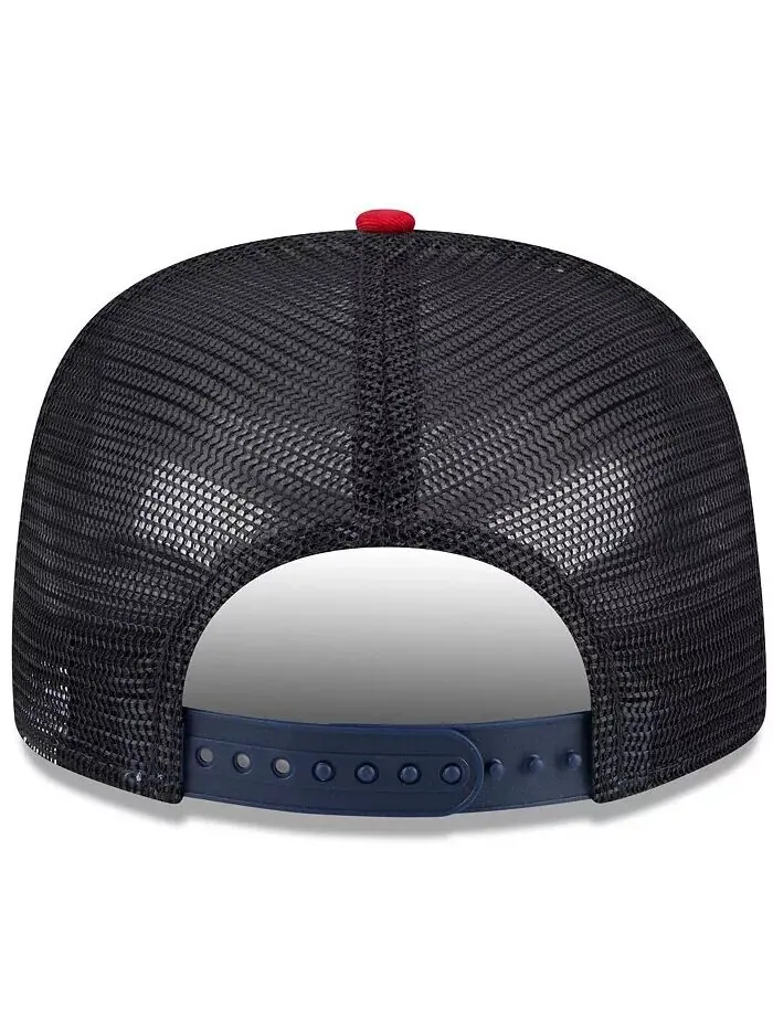 Мужская белая/красная бейсболка с застежкой-молнией Boston Red Sox Team Foam Front A-Frame Trucker — изображение 4 из 4