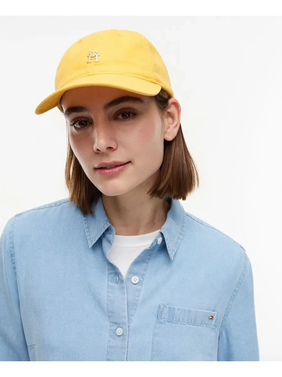 Бейсболка с вышитым логотипом Tommy Hilfiger — изображение 1 из 4, желтый