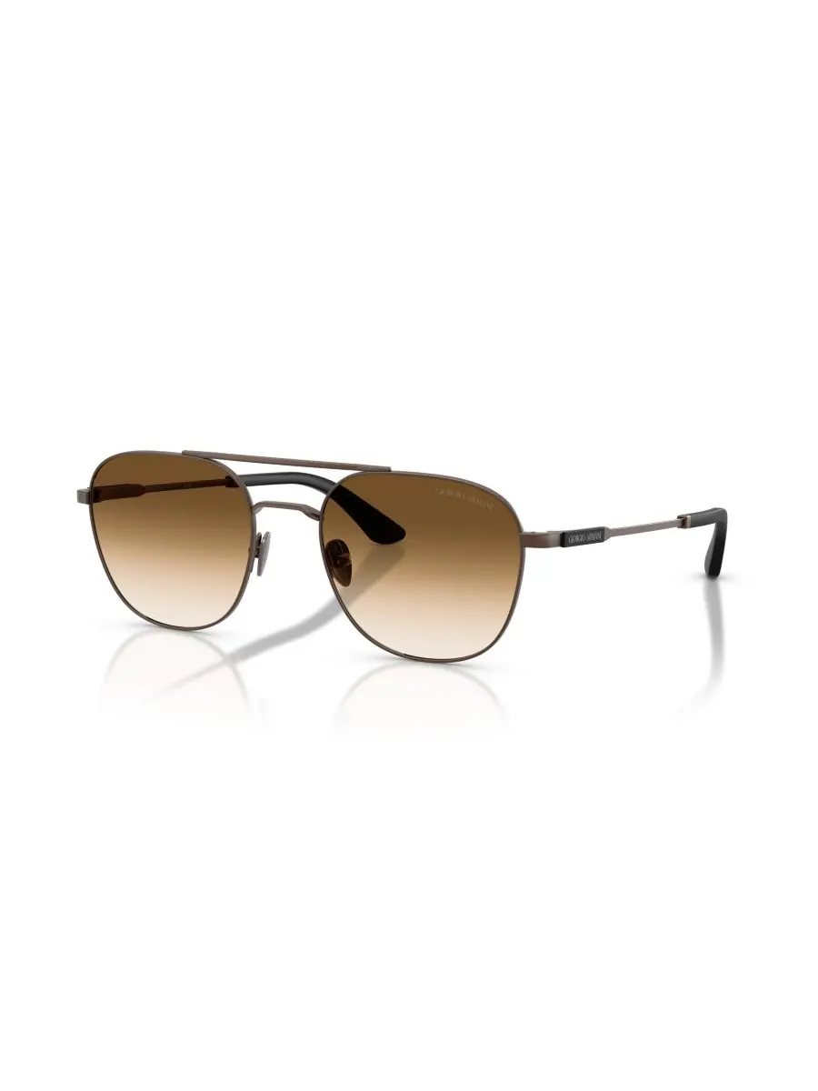 Мужские прямоугольные солнцезащитные очки, AR6178 Giorgio Armani, Matte Copper