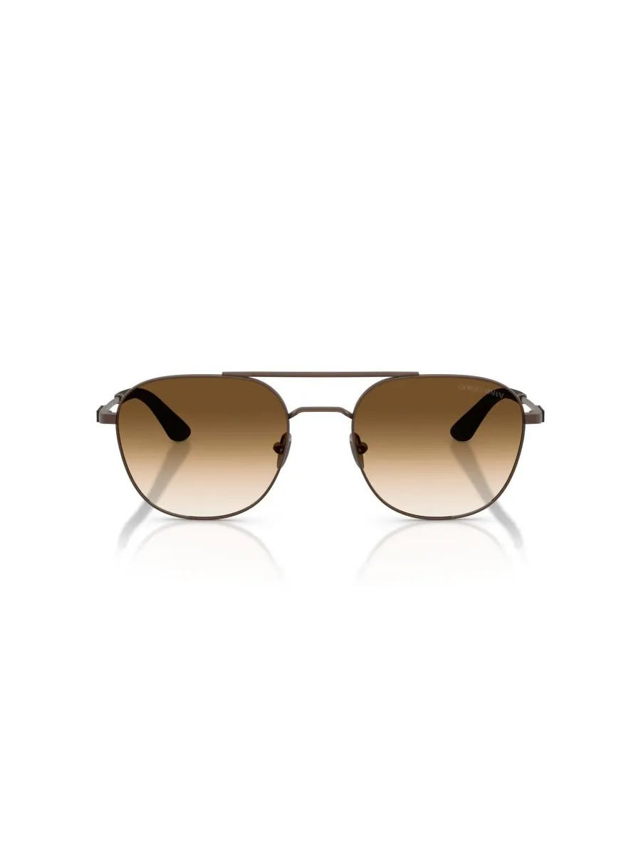 Мужские прямоугольные солнцезащитные очки, AR6178 Giorgio Armani, Matte Copper — изображение 2 из 5