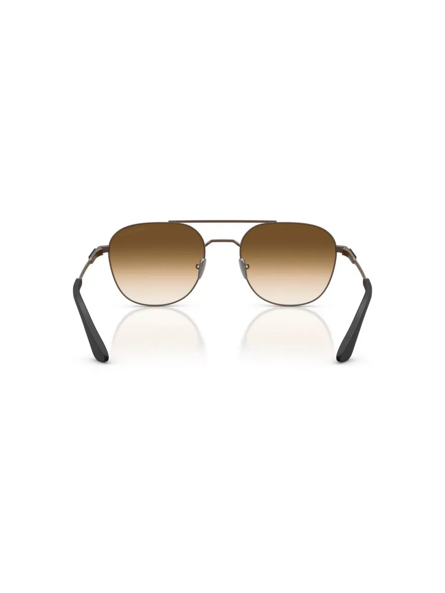 Мужские прямоугольные солнцезащитные очки, AR6178 Giorgio Armani, Matte Copper — изображение 4 из 5