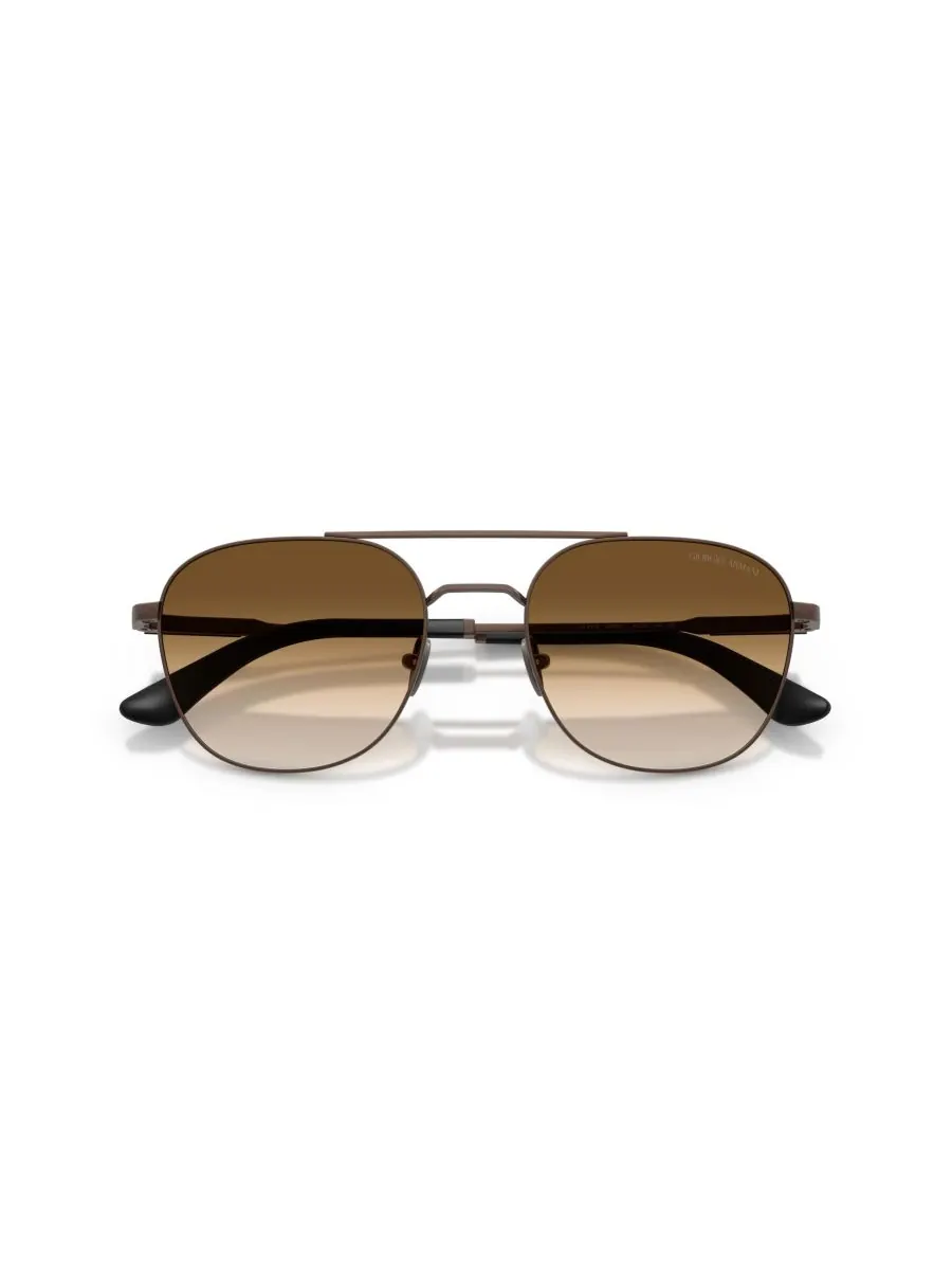 Мужские прямоугольные солнцезащитные очки, AR6178 Giorgio Armani, Matte Copper — изображение 5 из 5