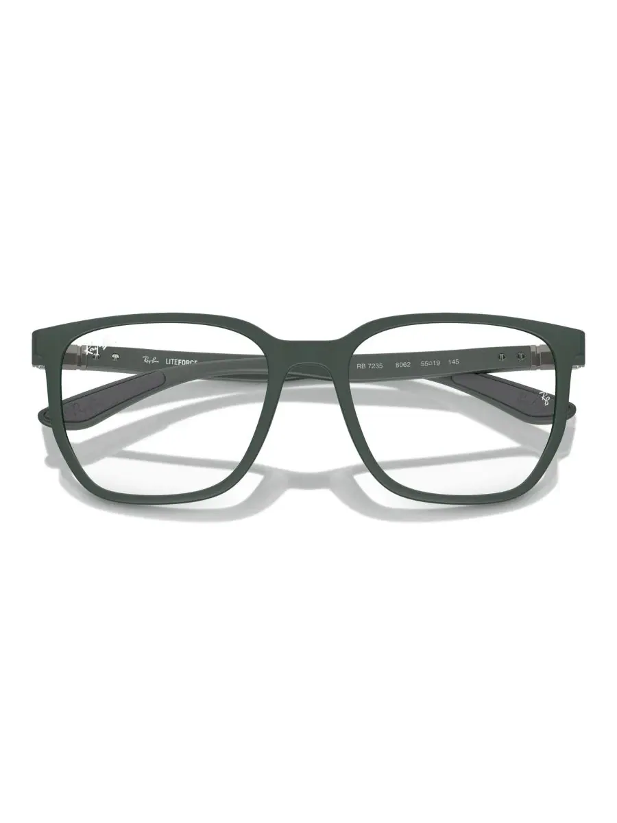 Очки с нестандартной формой оправы, модель RB7235 Ray-Ban — изображение 5 из 5, песочный зеленый