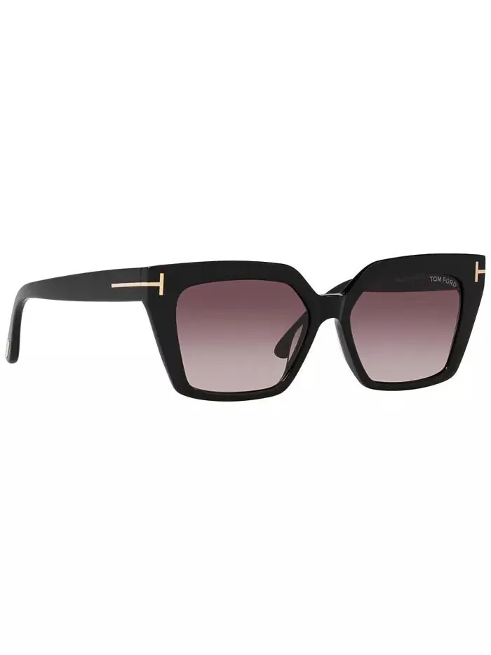 Женские солнцезащитные очки Winona, зеркальные TR001637 Tom Ford — изображение 6 из 10, черный