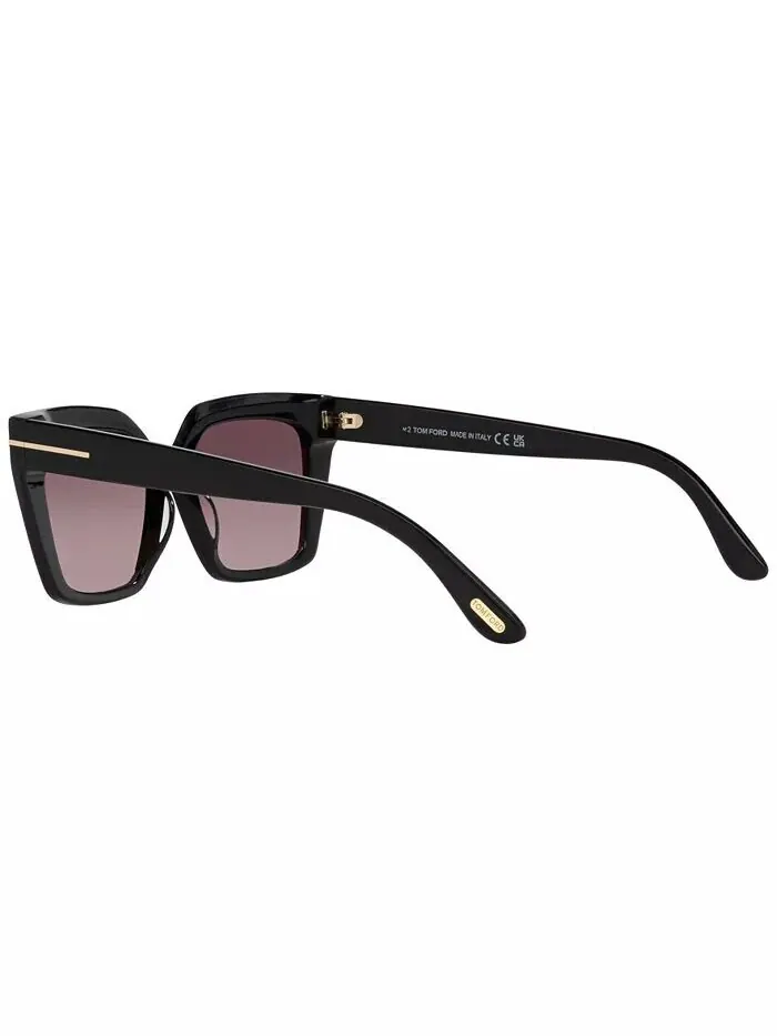 Женские солнцезащитные очки Winona, зеркальные TR001637 Tom Ford — изображение 7 из 10, черный