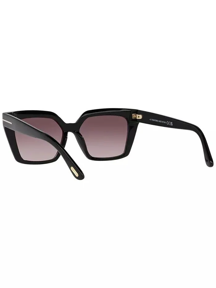 Женские солнцезащитные очки Winona, зеркальные TR001637 Tom Ford — изображение 8 из 10, черный