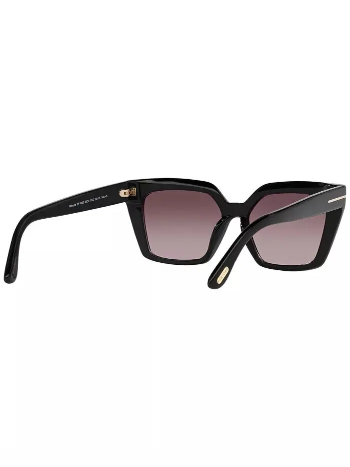 Женские солнцезащитные очки Winona, зеркальные TR001637 Tom Ford — изображение 9 из 10, черный