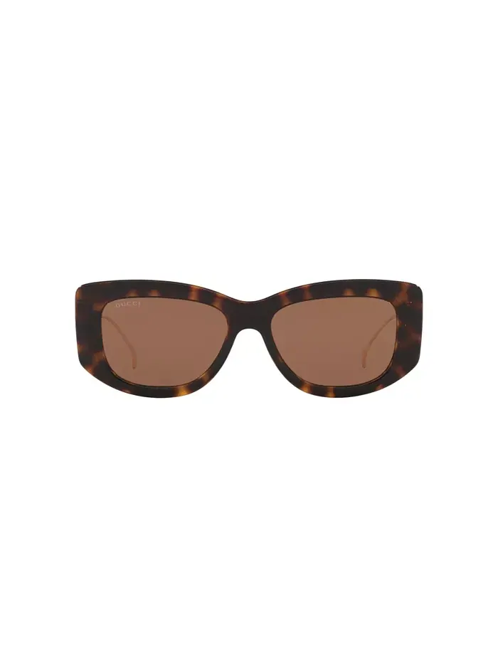 Женские прямоугольные солнцезащитные очки, GG1566S GC002272 Gucci — изображение 2 из 5, коричневый