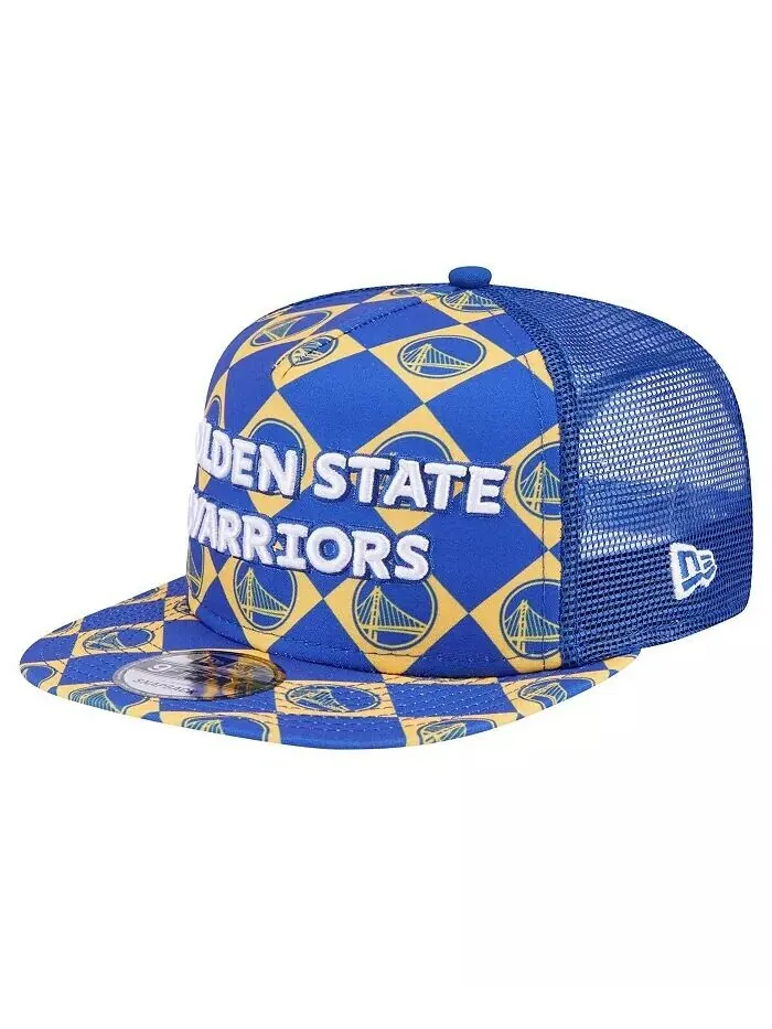 Мужская кепка Snapback Royal Golden State Warriors Seeing Diamonds с А-образной рамкой 9FIFTY New — изображение 1 из 4