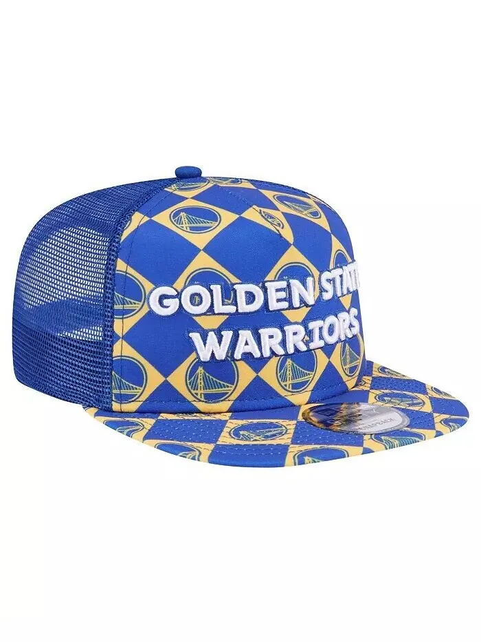 Мужская кепка Snapback Royal Golden State Warriors Seeing Diamonds с А-образной рамкой 9FIFTY New — изображение 3 из 4