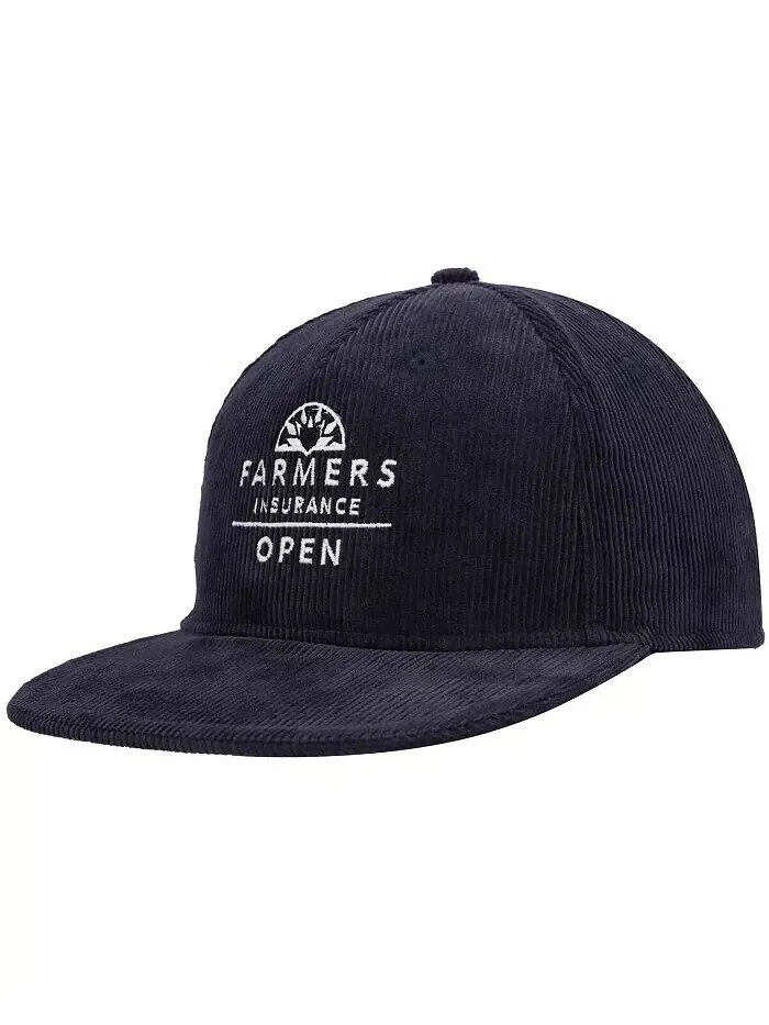 Мужская темно-синяя шляпа Farmers Insurance Open Moby Snapback Ahead — синий