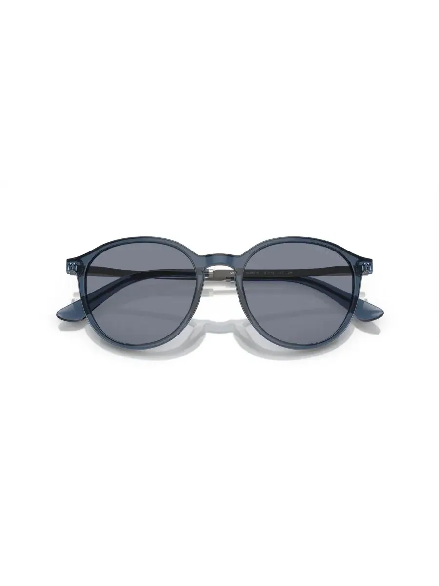 Мужские солнцезащитные очки AR8196 Giorgio Armani — изображение 4 из 8, прозрачный синий