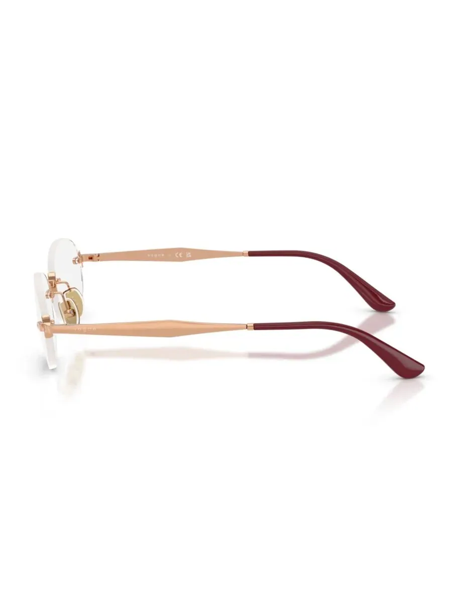 Женские круглые очки, VO4343 Vogue Eyewear — изображение 3 из 6, розовый золотистый