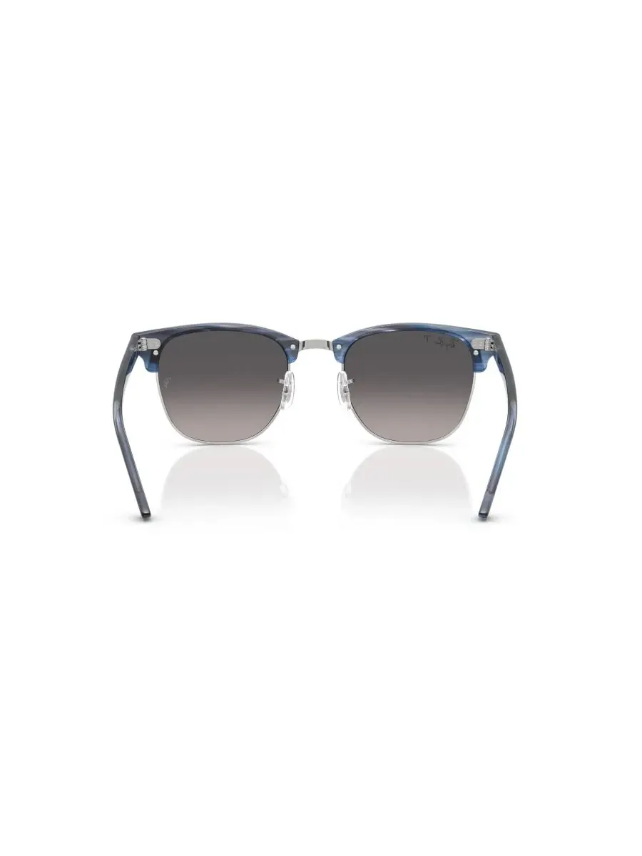 Универсальные поляризованные солнцезащитные очки Clubmaster, модель RB3016 Ray-Ban — изображение 3 из 6, серебристый