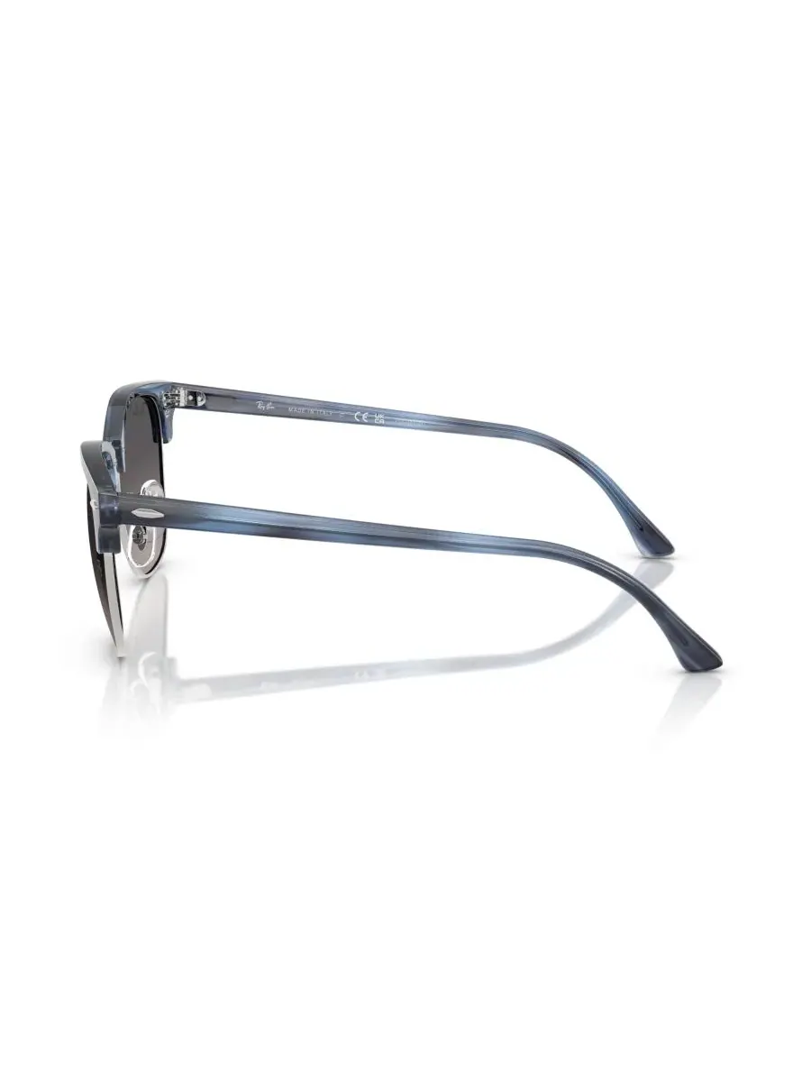Универсальные поляризованные солнцезащитные очки Clubmaster, модель RB3016 Ray-Ban — изображение 4 из 6, серебристый