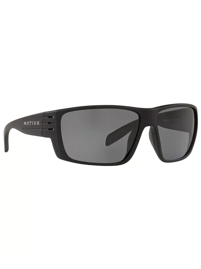 Мужские поляризованные солнцезащитные очки Native, XD9014 66 Native Eyewear — изображение 3 из 11, черный/серый