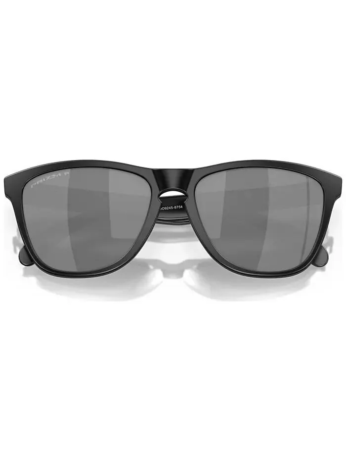 Мужские поляризованные солнцезащитные очки с низкой перемычкой, OO9245 Frogskins 54 Oakley — изображение 2 из 6, черный