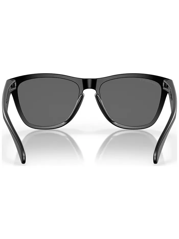 Мужские поляризованные солнцезащитные очки с низкой перемычкой, OO9245 Frogskins 54 Oakley — изображение 4 из 6, черный