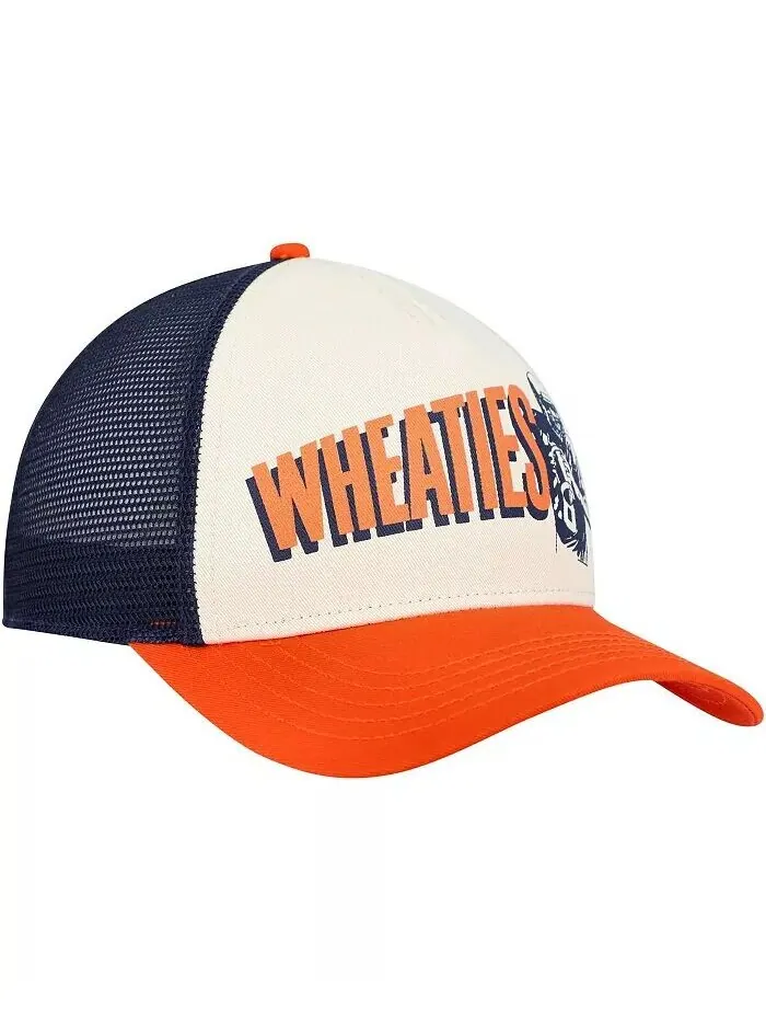 Мужская темно-синяя кремовая шляпа Wheaties Sinclair Snapback American Needle — изображение 3 из 4, темно-синий кремовый