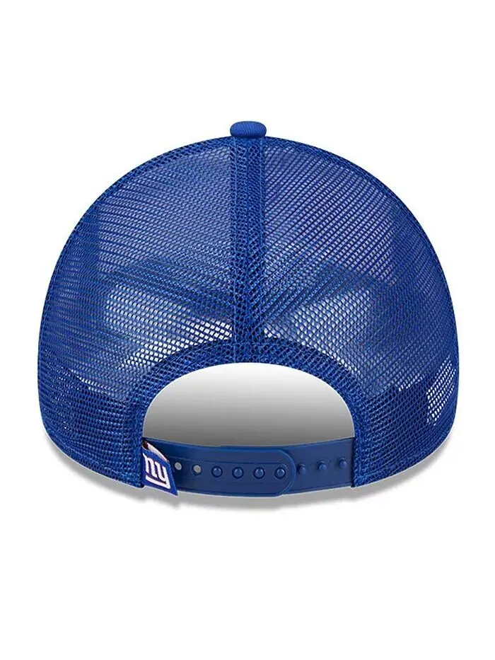 Мужская белая, регулируемая кепка Royal New York Giants Stacked A-Frame Trucker 9FORTY New Era — изображение 2 из 4