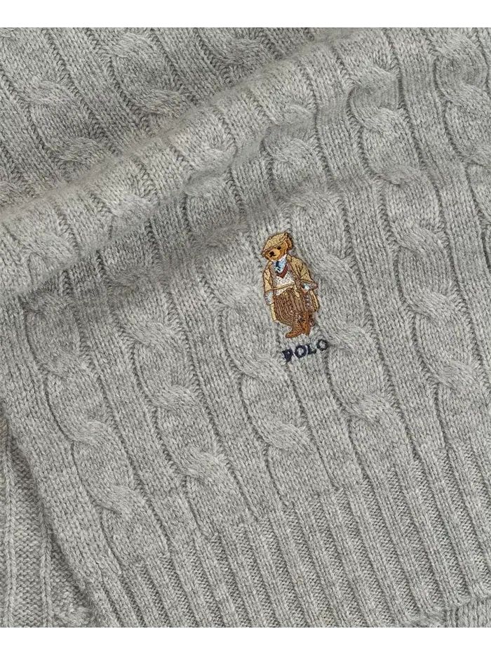 Шарф Polo Ralph Lauren — изображение 3 из 6, серый