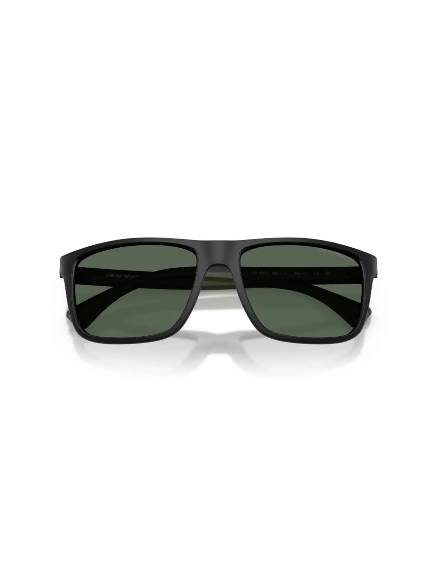 Мужские квадратные солнцезащитные очки, EA4033 Emporio Armani — изображение 5 из 6, черный