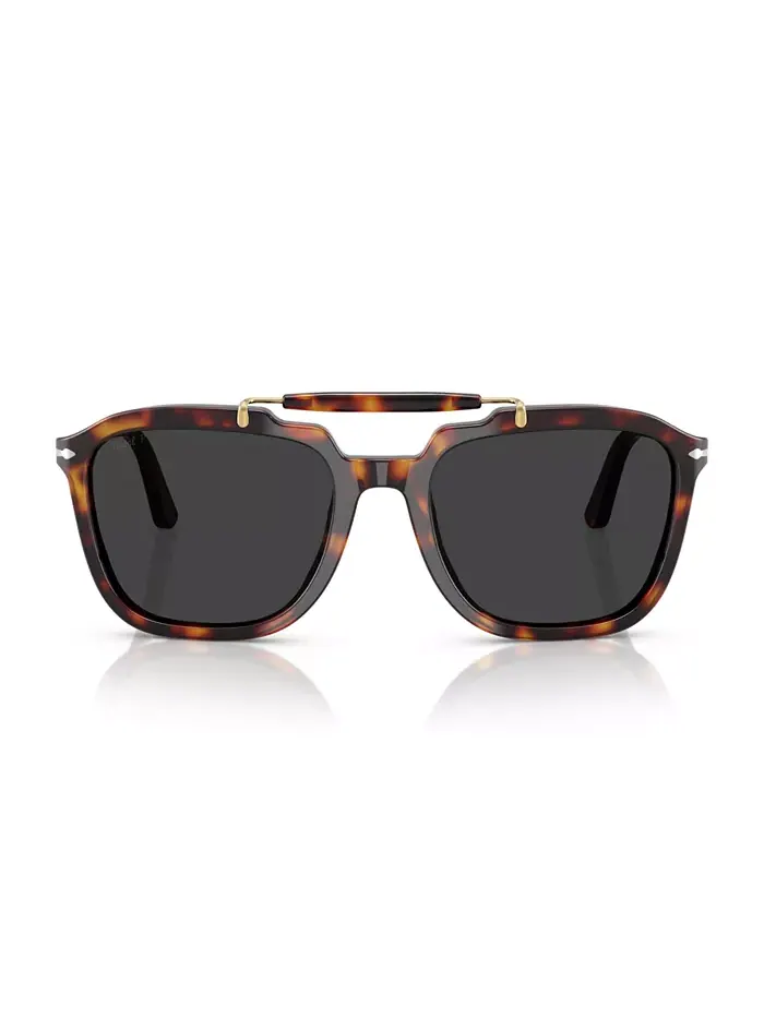 Унисекс поляризованные солнцезащитные очки, PO0203S Persol — изображение 2 из 6, коричневый