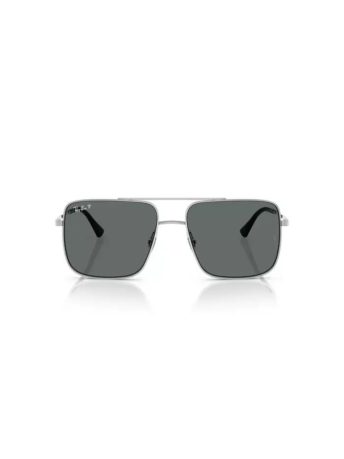 Унисекс поляризованные солнцезащитные очки, RB3758 Ray-Ban — изображение 5 из 6, серебристый