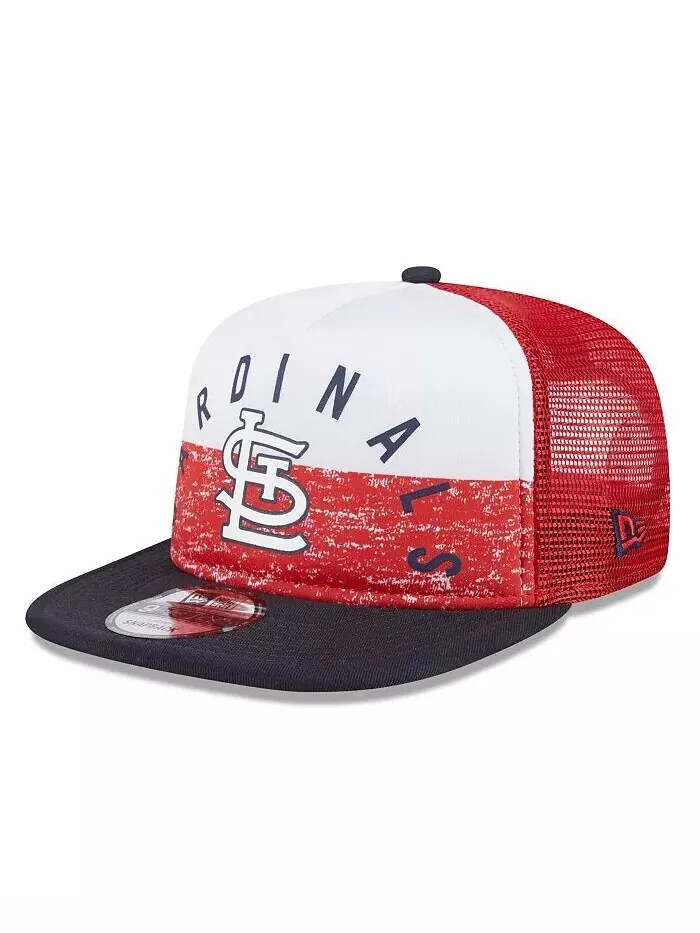 Мужская белая/красная кепка St. Louis Cardinals Team из пенопласта с А-образной рамкой Trucker — изображение 1 из 4