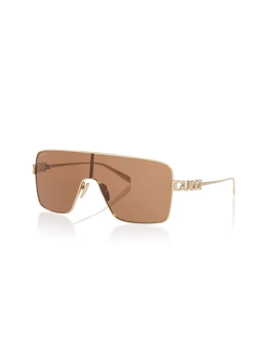 Женские солнцезащитные очки с геометрическим рисунком, GG1936S GC002636 Gucci — изображение 1 из 7, золото