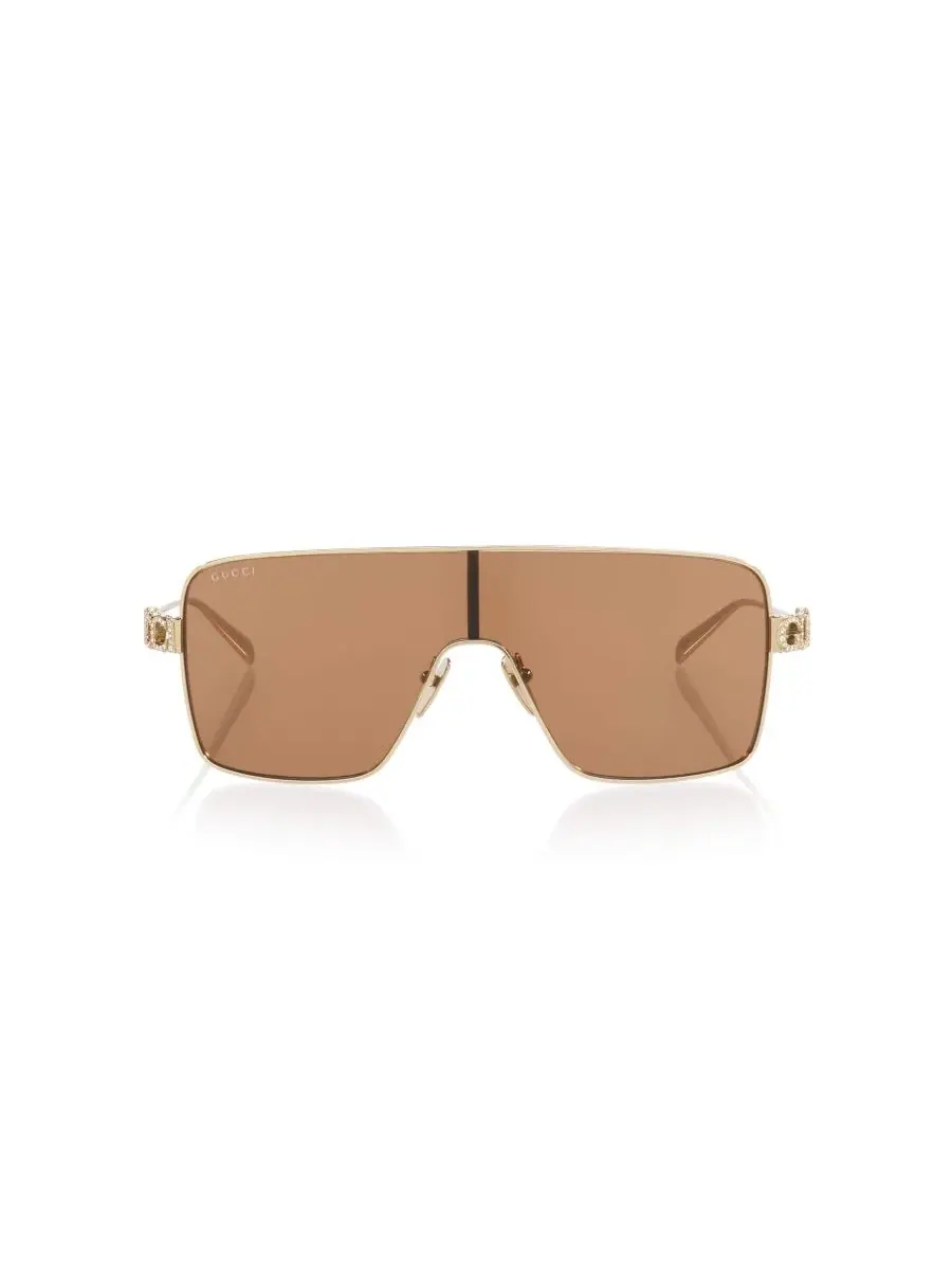 Женские солнцезащитные очки с геометрическим рисунком, GG1936S GC002636 Gucci — изображение 8 из 10, серебряный