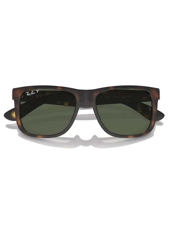 Поляризационные солнцезащитные очки, RB4165 Justin Gradient Ray-Ban — изображение 3 из 6, зеленый