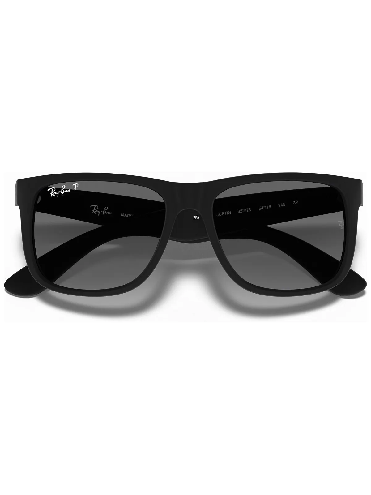 Поляризованные солнцезащитные очки justin gradient rb4165 Ray-Ban — изображение 5 из 6, черный/серый