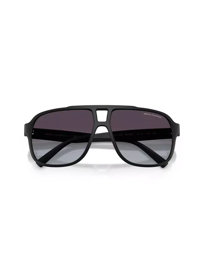 Мужские прямоугольные солнцезащитные очки AX4104S Armani Exchange — изображение 5 из 6, черный