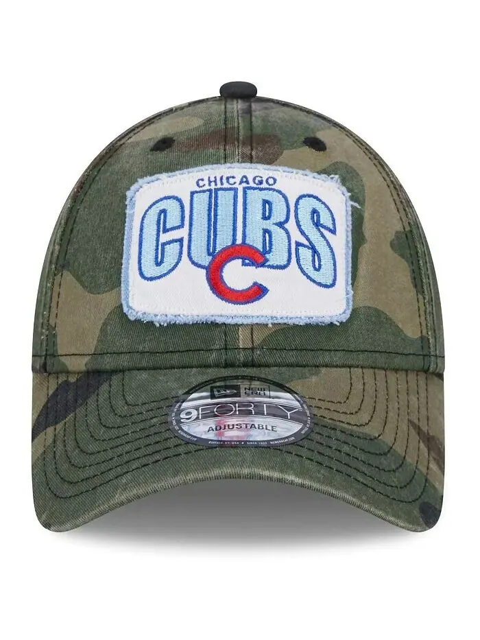 Мужская камуфляжная регулируемая кепка Chicago Cubs Gameday 9FORTY New Era — изображение 4 из 4
