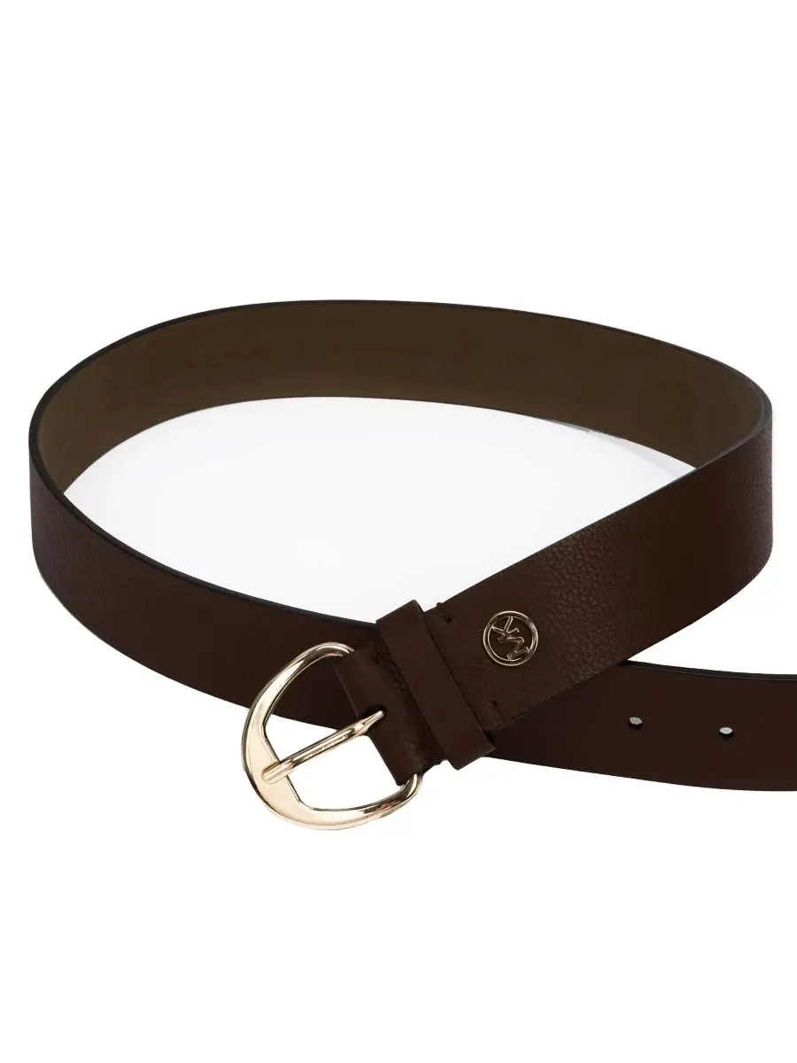 Женский пояс Michael Kors Pebble Belt 38 мм — изображение 2 из 4, шоколад