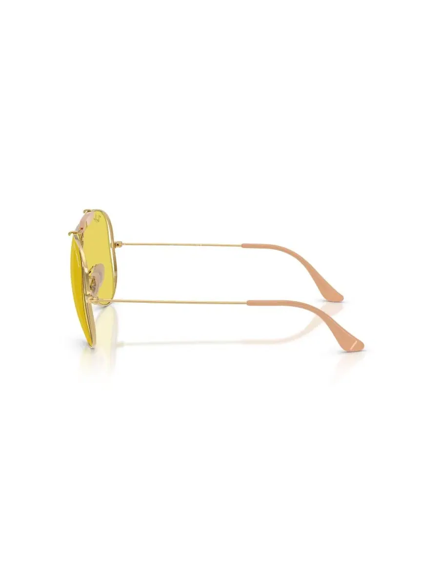 Солнцезащитные очки-пилот Ray-Ban RB3138M — изображение 3 из 7, золотистый