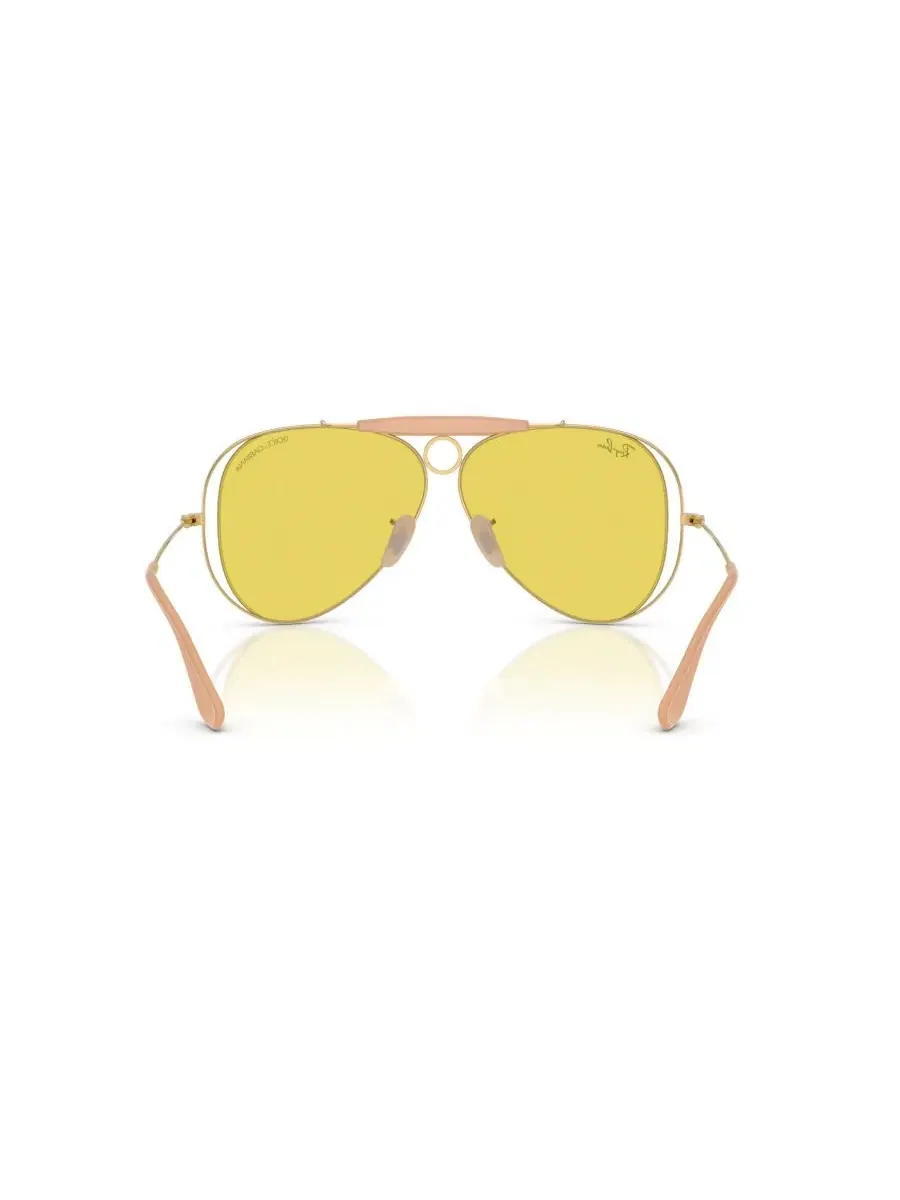 Солнцезащитные очки-пилот Ray-Ban RB3138M — изображение 4 из 7, золотистый