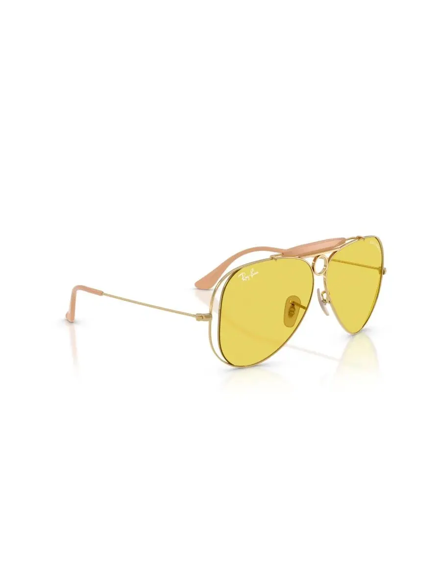 Солнцезащитные очки-пилот Ray-Ban RB3138M — изображение 6 из 7, золотистый