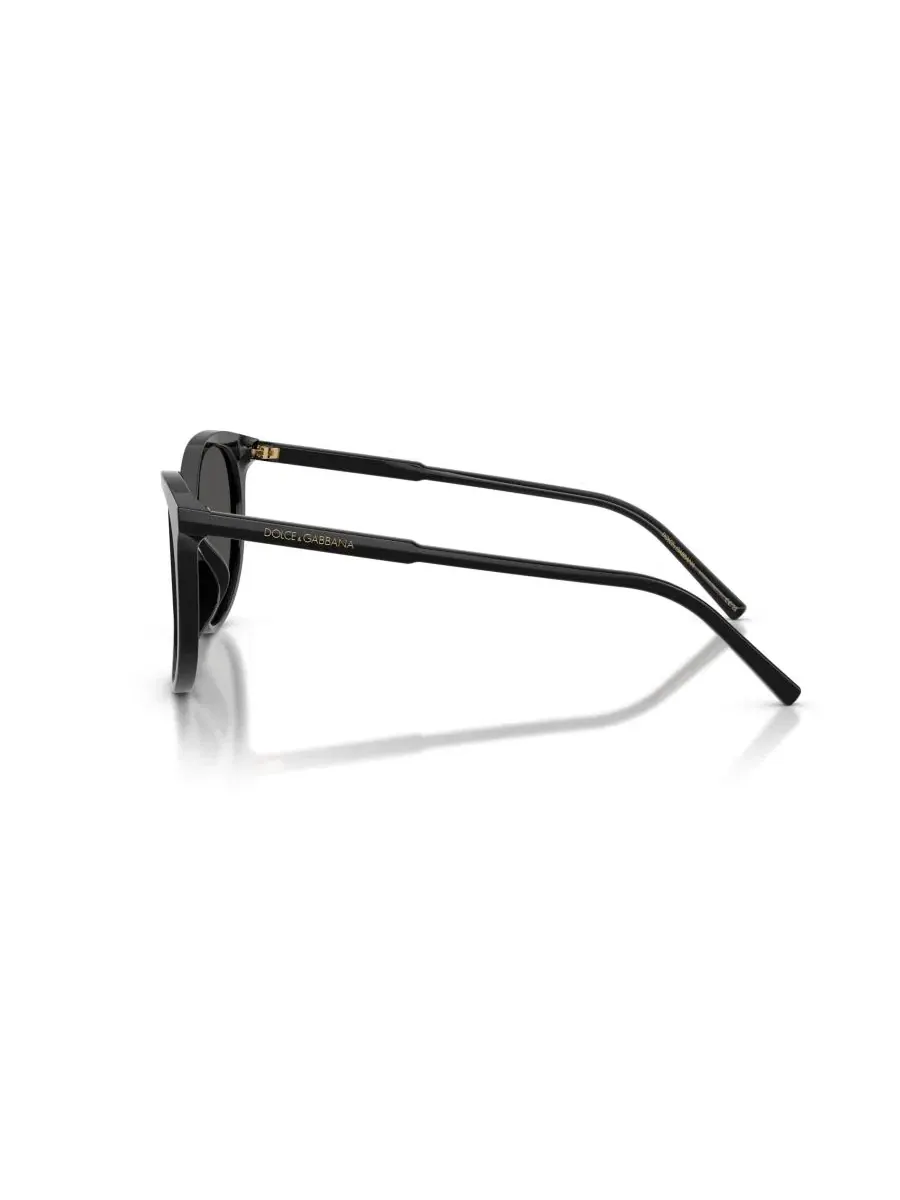 Женские круглые солнцезащитные очки, DG4540 Dolce&Gabbana — изображение 3 из 6, черный