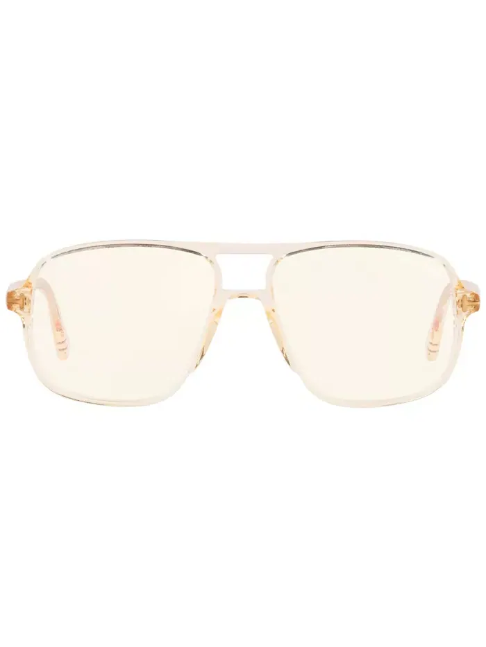 Мужские квадратные очки TR001317 Tom Ford — изображение 7 из 10, коричневый
