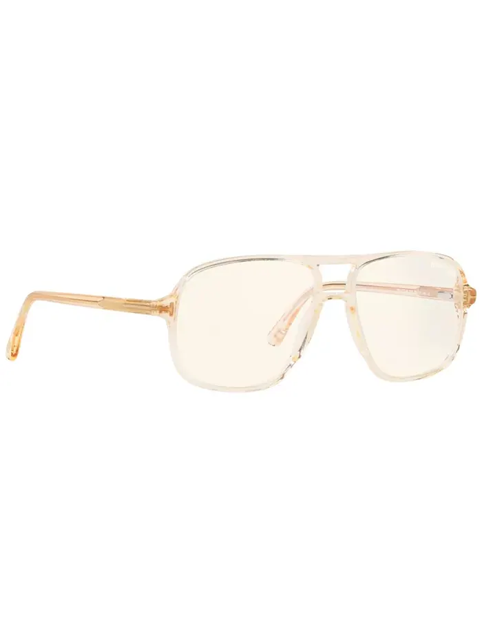 Мужские квадратные очки TR001317 Tom Ford — изображение 8 из 10, коричневый