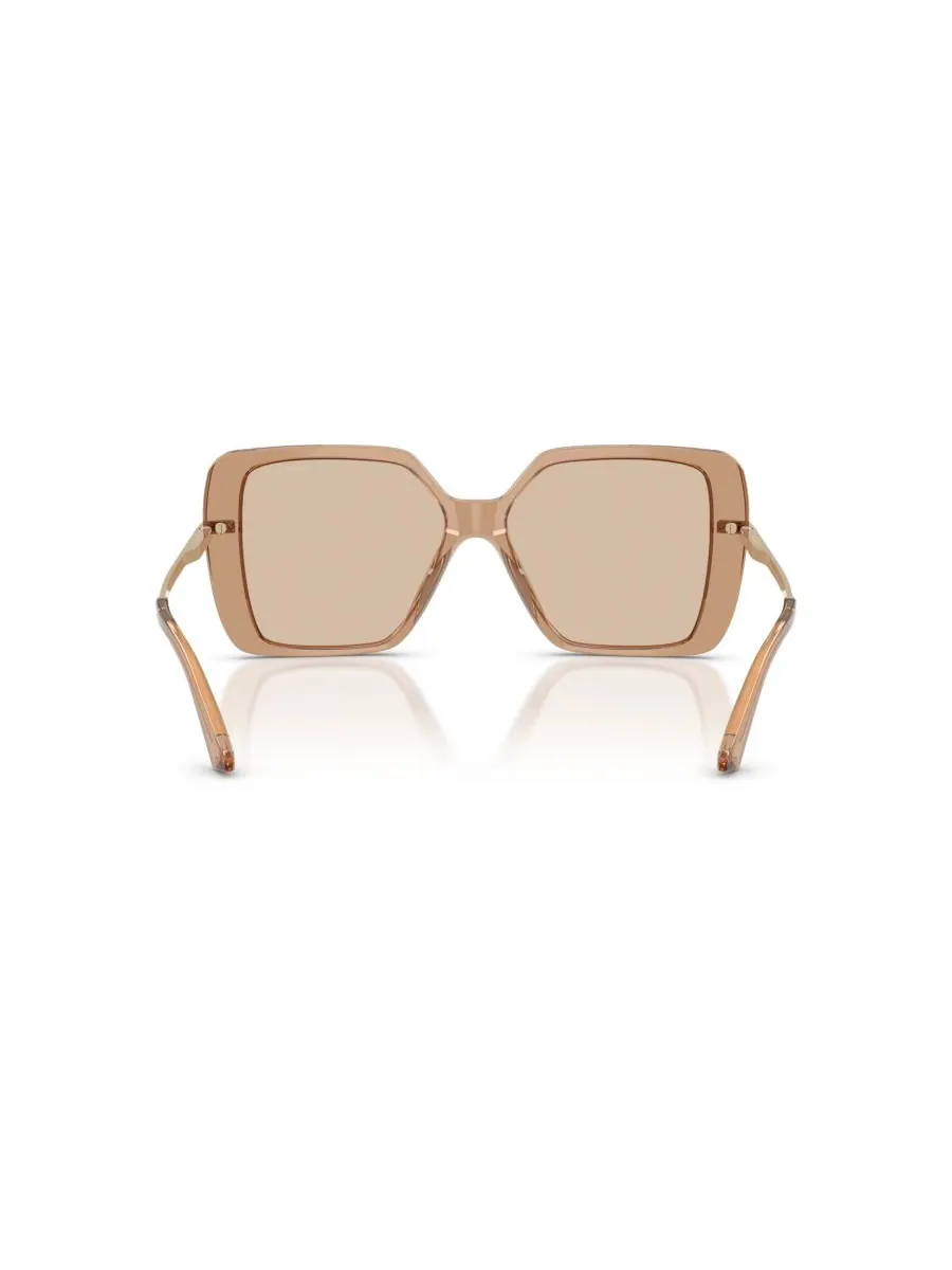 Женские квадратные солнцезащитные очки, JC5048JU Jimmy Choo — изображение 2 из 4, прозрачный бежевый