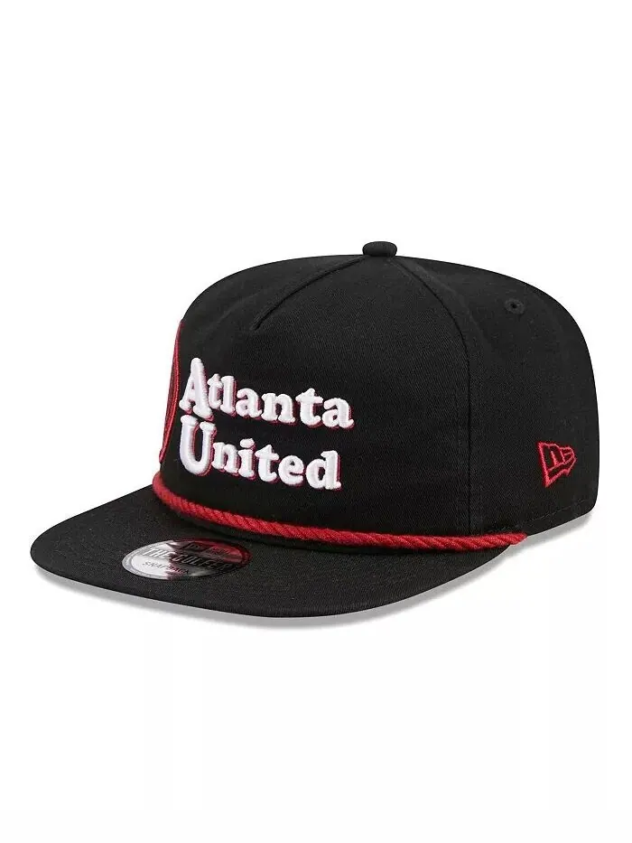 Мужская черная кепка Atlanta United FC Heritage The Golfer Snapback New Era — изображение 2 из 4, черный
