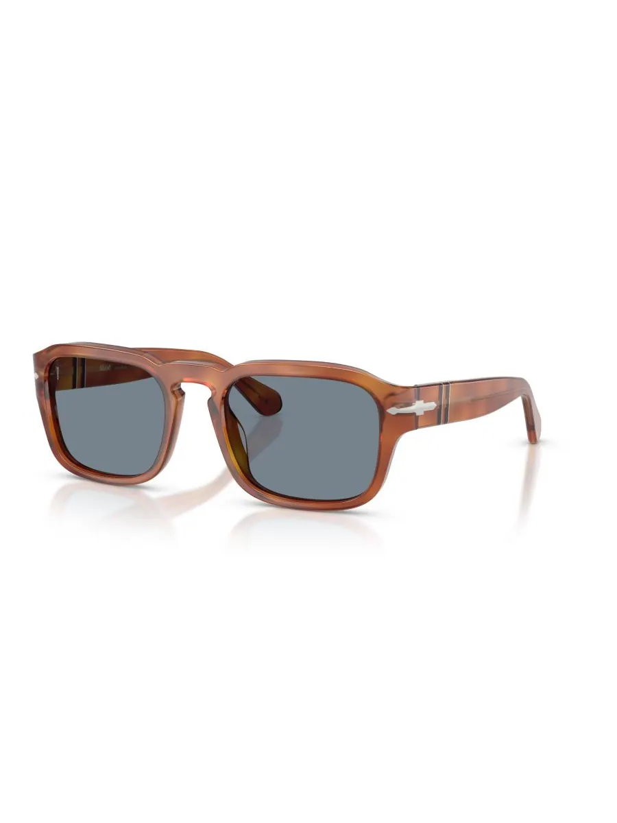 Солнцезащитные очки унисекс прямоугольной формы, PO3386S Persol, Terra Di Siena