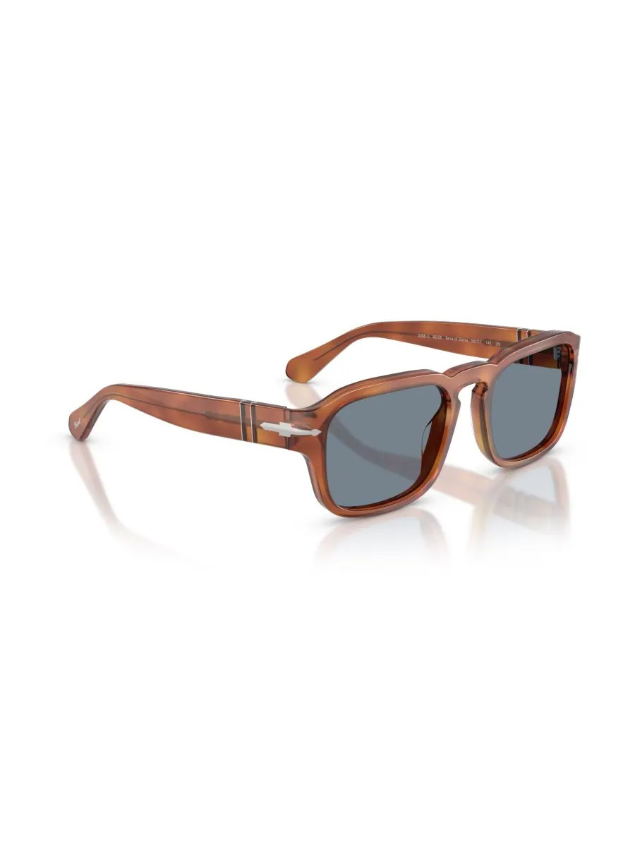 Солнцезащитные очки унисекс прямоугольной формы, PO3386S Persol, Terra Di Siena — изображение 3 из 6