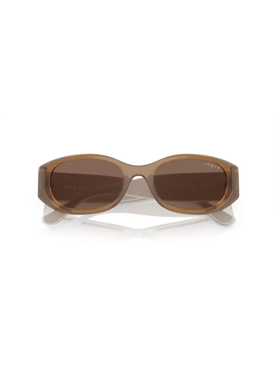 Женские прямоугольные солнцезащитные очки, VO5525S Vogue Eyewear — изображение 5 из 6, коричневый