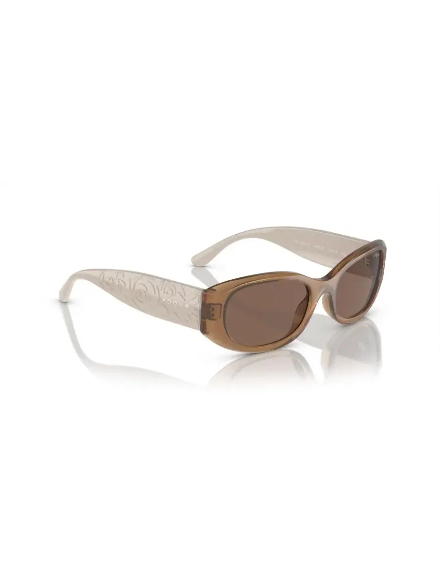 Женские прямоугольные солнцезащитные очки, VO5525S Vogue Eyewear — изображение 6 из 6, коричневый